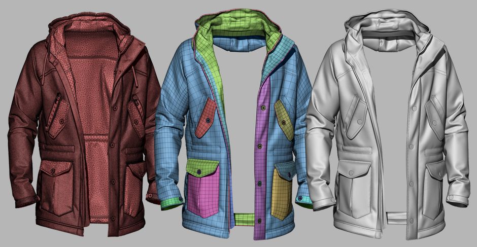 Live Training Lab 3D models of digital jackets