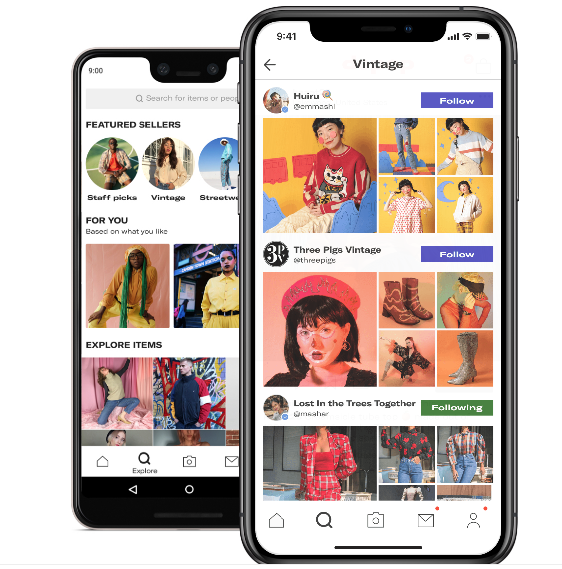 Depop mobile Depop mobile