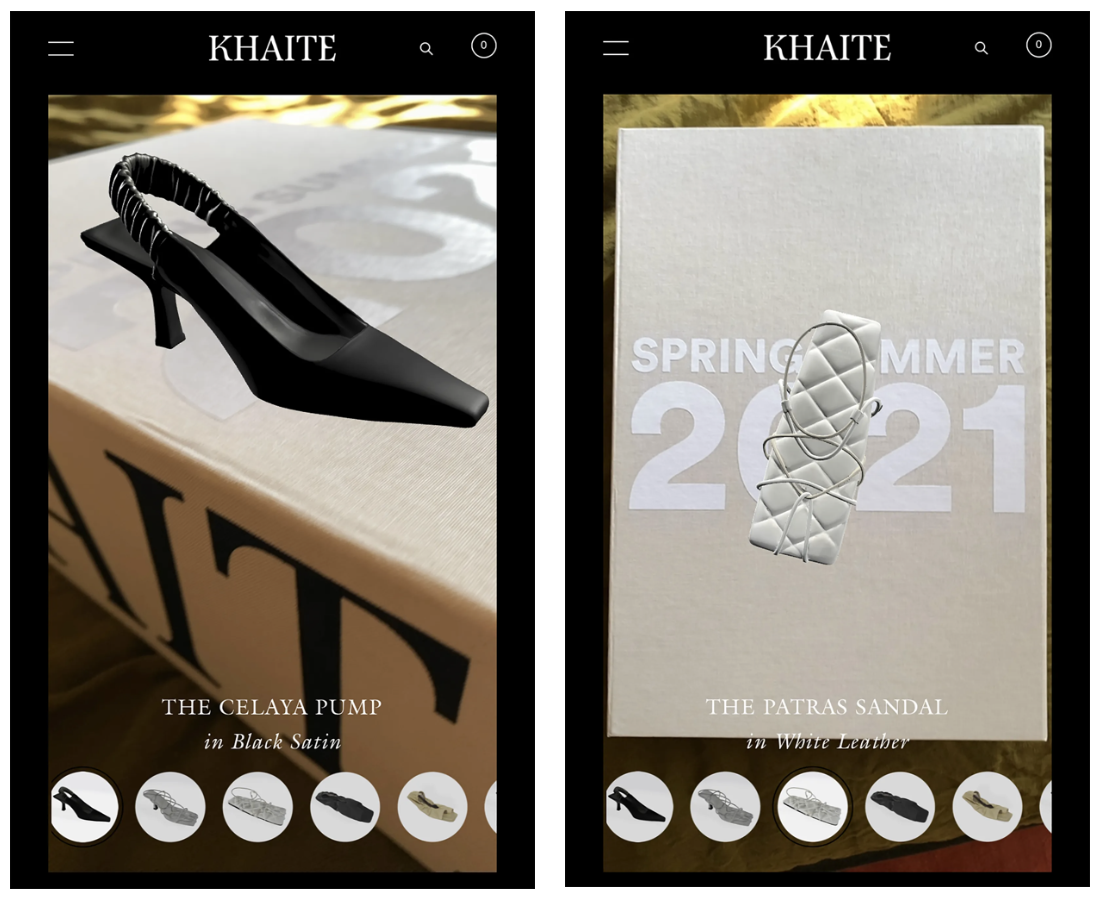 Khaite Khaite AR app for Spring 21 collection