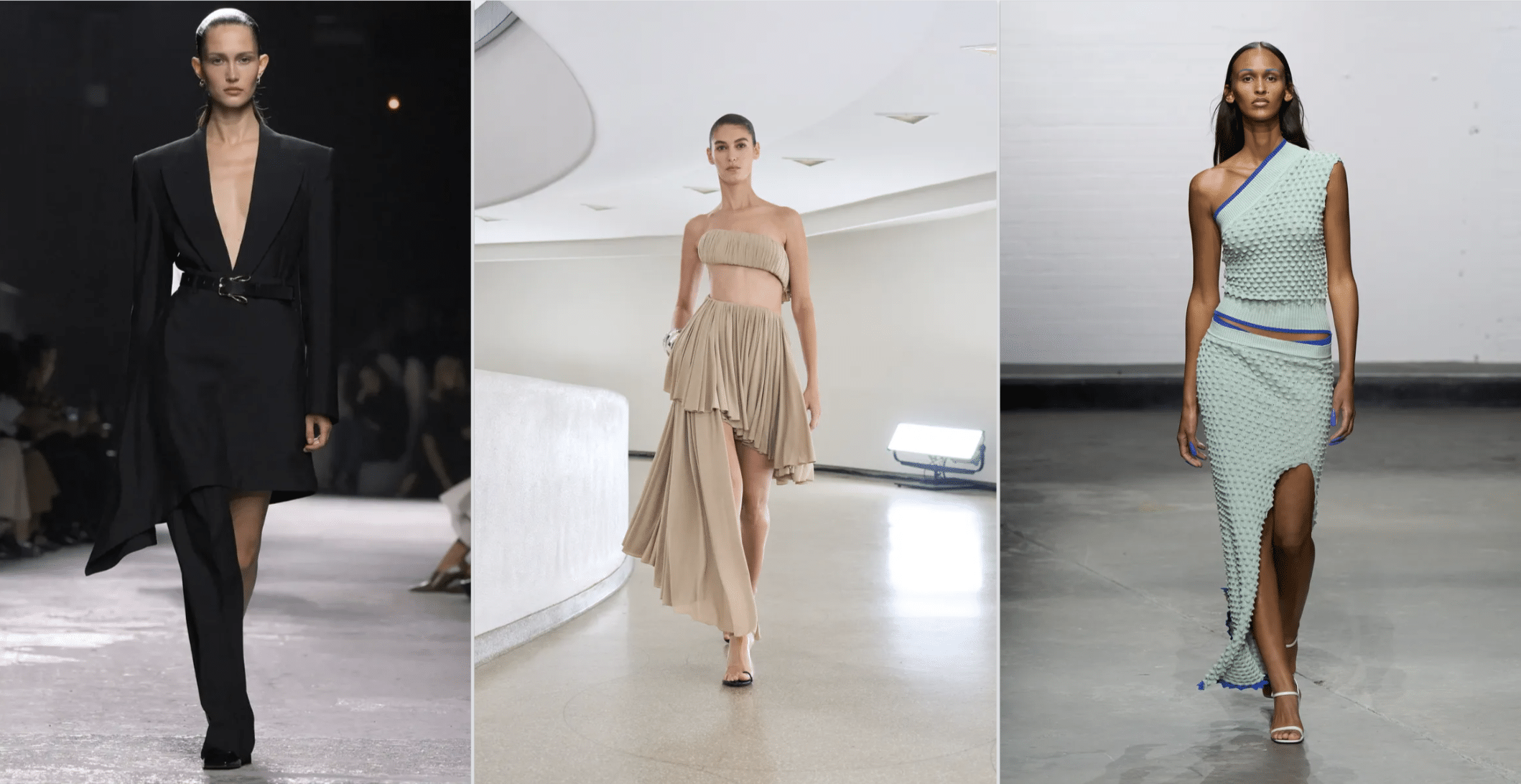1. Bottega Veneta SS25 / 2. ALAÏA SS25 / 3. Chet Lo SS25